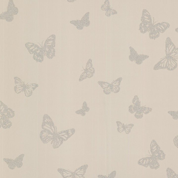 Café Pearl Butterfly Wallpaper by Brewster For Your Bath III Covers about 56.4 square feet 20.5-in by 33-ft long roll Unpasted 12.6 - Fabric Carolina -