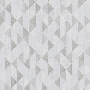 Ethan Silver Triangle Wallpaper by Brewster