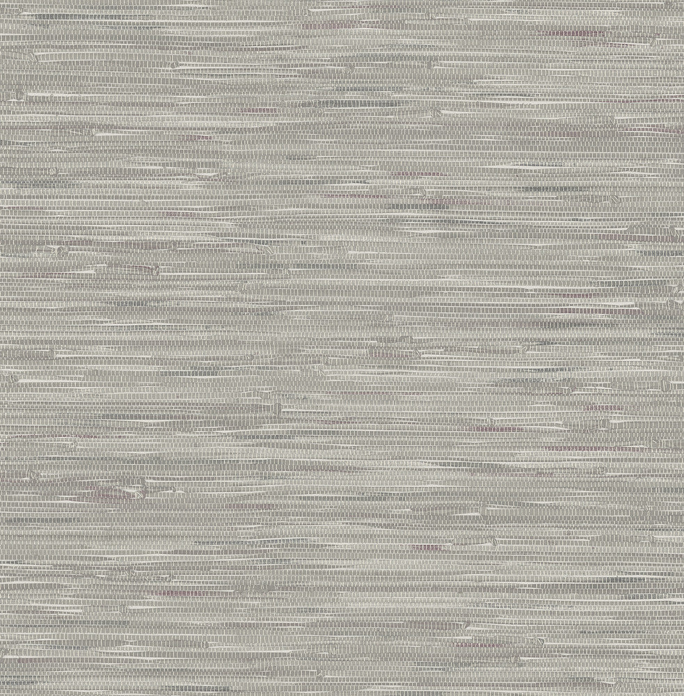 Natalie Grey Faux Grasscloth Wallpaper by Brewster For Your Bath III Covers about 56.4 square feet 20.5-in by 33-ft long roll Unpasted 10.43 - Fabric Carolina -