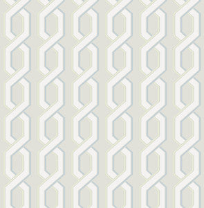 Twist Grey Geometric Wallpaper by Brewster