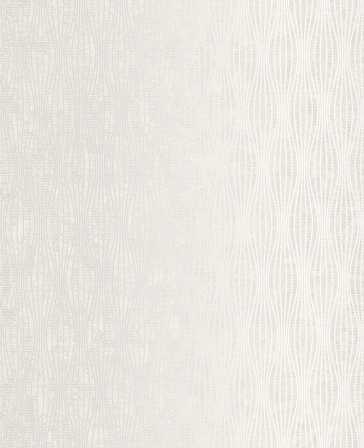 Kalix Light Grey Wave Wallpaper by Brewster For Your Bath III Covers about 56.4 square feet 20.5-in by 33-ft long roll Unpasted 6.3 - Fabric Carolina -
