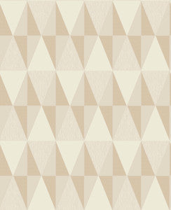 Jester Beige Diamonds Wallpaper by Brewster