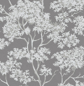 Paix Charcoal Trees Wallpaper by Brewster