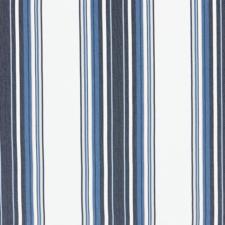Cabana Stripe Indigo 27063-002 by Scalamandre Fabric ENDLESS SUMMER 100% Polyolefin - Water / Stain Repellant and Antimicrobial 12 1/4" 54" - Fabric Carolina -