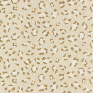 Broderie Leopard Camel On Cream 27075-001 by Scalamandre Fabric