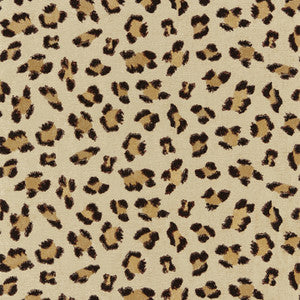 Broderie Leopard Chocolate On Sand 27075-002 by Scalamandre Fabric