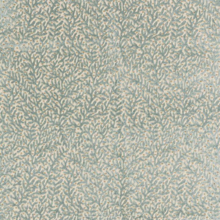Corallina Velvet Lagoon 27077-003 by Scalamandre Fabric SPRING 2016 41% Viscose, 34% Cotton, - Dry Clean Only V. 9 1/8", H. 13 3/8" 55" - Fabric Carolina -