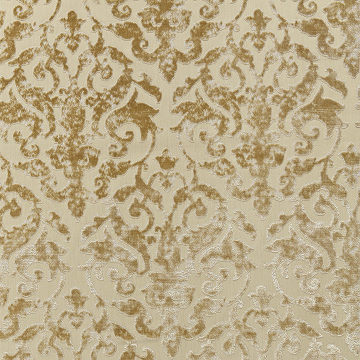 Venezia Silk Velvet Champagne 27078-001 by Scalamandre Fabric SPRING 2016 51% Silk, 49% Cotton - Dry Clean Only V. 18 7/8", H. 13 3/8" 55" - Fabric Carolina -