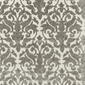 Venezia Silk Velvet Pewter 27078-002 by Scalamandre Fabric