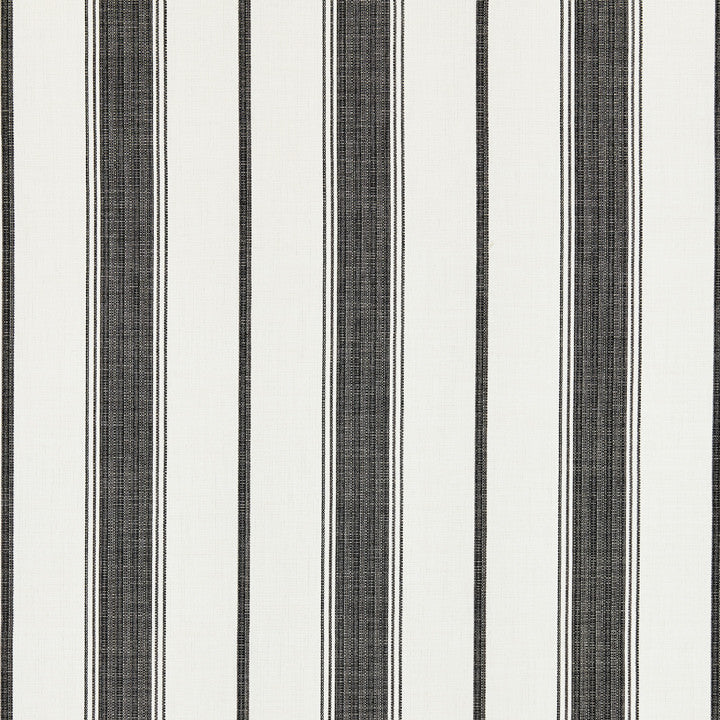 Sconset Stripe Carbon 27110-005 by Scalamandre Fabric CHATHAM STRIPES & PLAIDS 100% Solution Dyed Acrylic - Washable - Bleach Cleanable 6 5/8" 54" - Fabric Carolina -