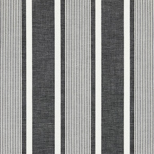 Wellfleet Stripe Carbon 27111-005 by Scalamandre Fabric