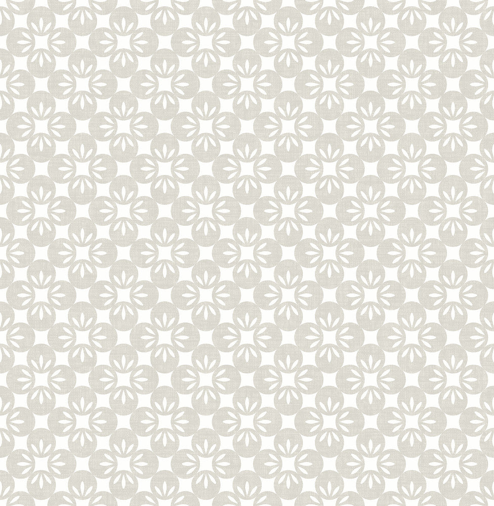 Orbit Neutral Floral Wallpaper by A-Street Prints Eclipse Covers about 56.4 square feet 20.5-in by 33-ft long roll Unpasted 3.5 - Fabric Carolina -