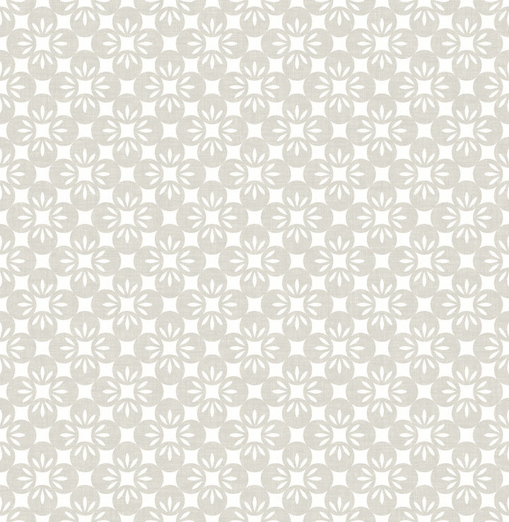 Orbit Neutral Floral Wallpaper by A-Street Prints Eclipse Covers about 56.4 square feet 20.5-in by 33-ft long roll Unpasted 3.5 - Fabric Carolina -