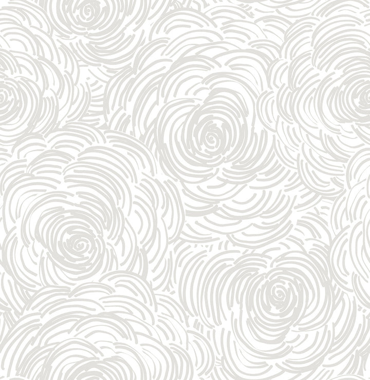 Celestial Taupe Floral Wallpaper by A-Street Prints Eclipse Covers about 56.4 square feet 20.5-in by 33-ft long roll Unpasted 20.9 - Fabric Carolina -