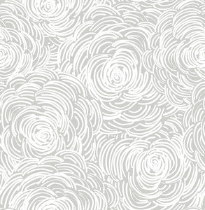 Celestial Grey Floral Wallpaper by A-Street Prints