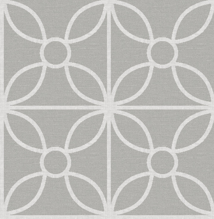 Savvy Grey Geometric Wallpaper by A-Street Prints Eclipse Covers about 56.4 square feet 20.5-in by 33-ft long roll Unpasted 10.4 - Fabric Carolina -