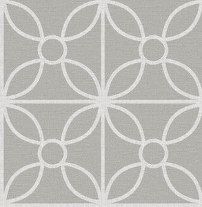 Savvy Grey Geometric Wallpaper by A-Street Prints