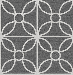 Savvy Black Geometric Wallpaper by A-Street Prints