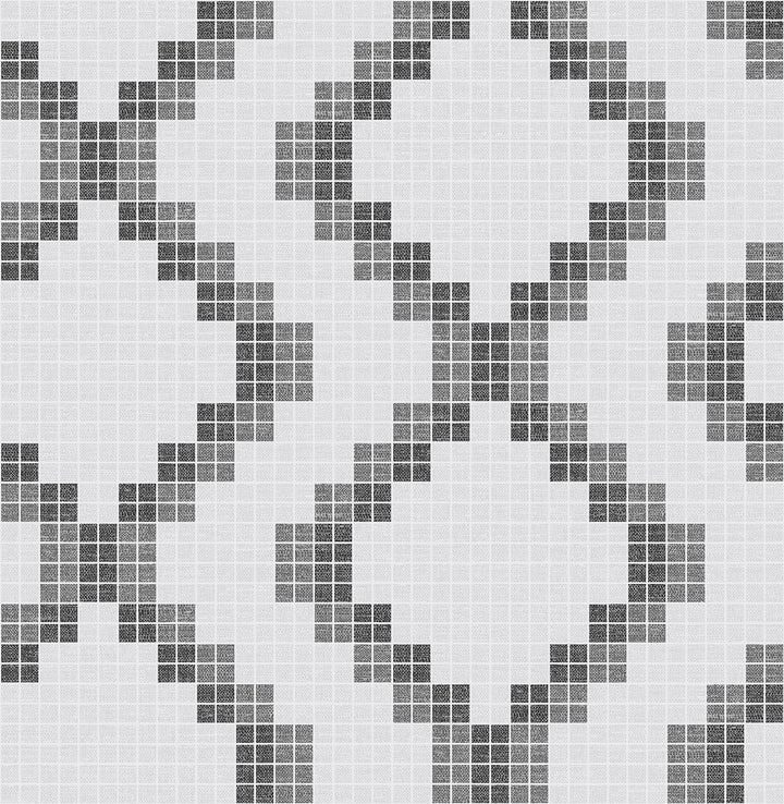 Mosaic Black Grid Wallpaper by A-Street Prints Eclipse Covers about 56.4 square feet 20.5-in by 33-ft long roll Unpasted 10.4 - Fabric Carolina -