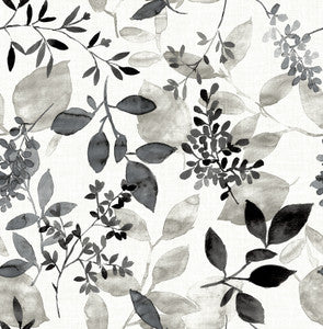 Gossamer Black Botanical Wallpaper by A-Street Prints