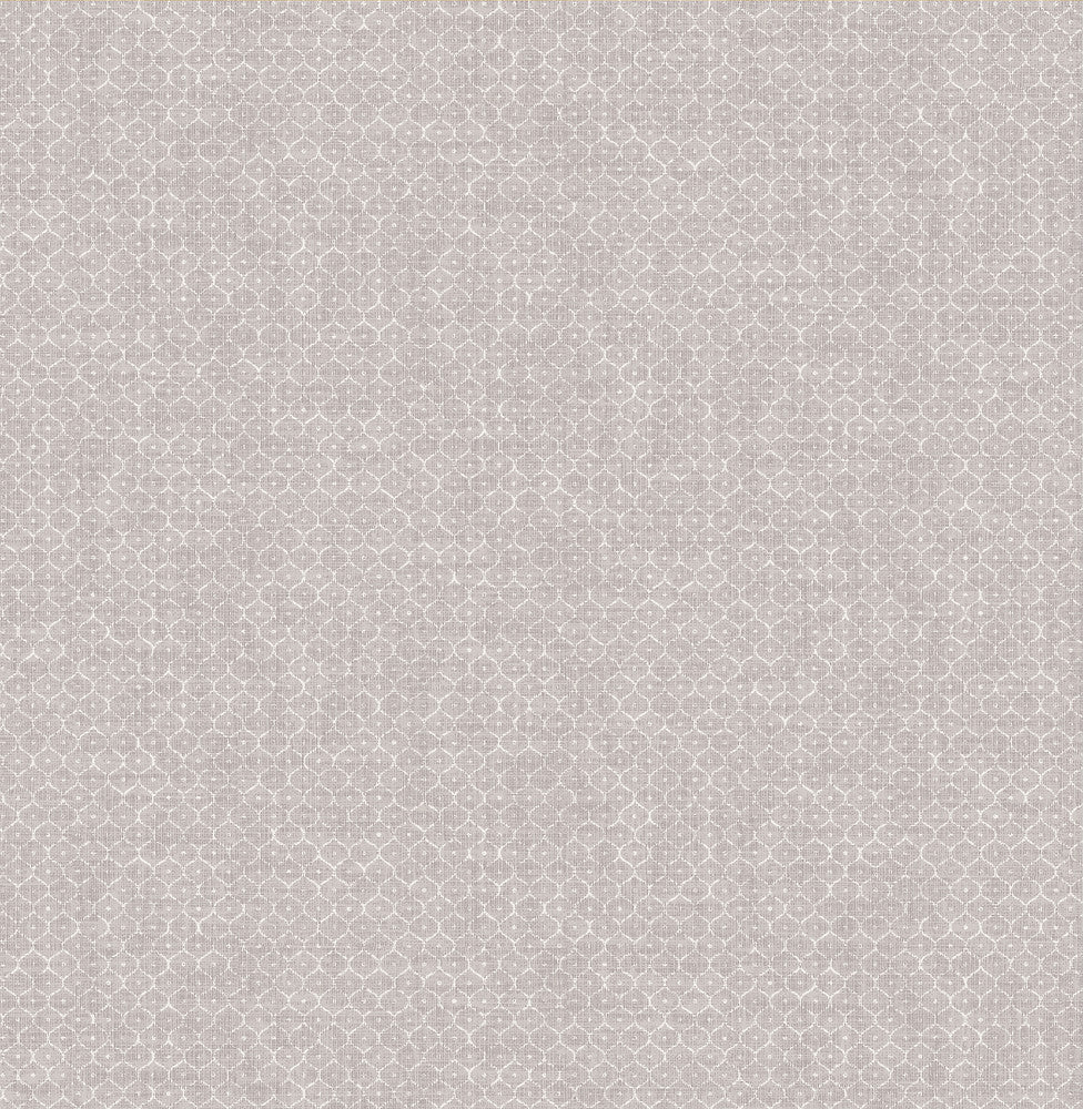 Hip Pewter Ogee Wallpaper by Brewster Texture Trends II Covers about 56.4 square feet 20.5-in by 33-ft long roll Unpasted 21 - Fabric Carolina -