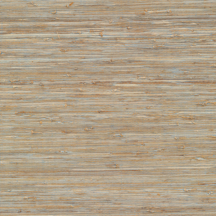 Taizhou Blue Grasscloth Wallpaper by Kenneth James Canton Road Covers about 72 square feet 36-in by 24-ft long roll Unpasted 0 - Fabric Carolina -