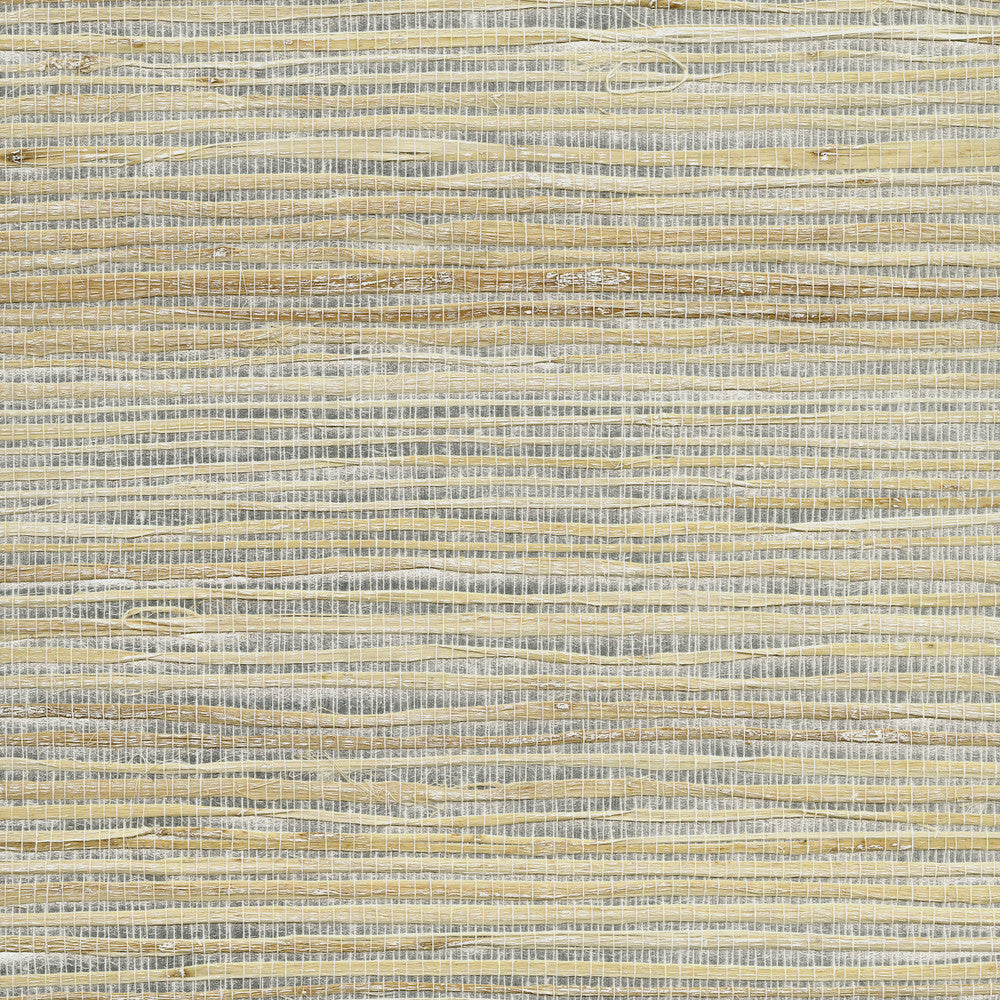 Luzhou Silver Grasscloth Wallpaper by Kenneth James Canton Road Covers about 72 square feet 36-in by 24-ft long roll Unpasted 0 - Fabric Carolina -