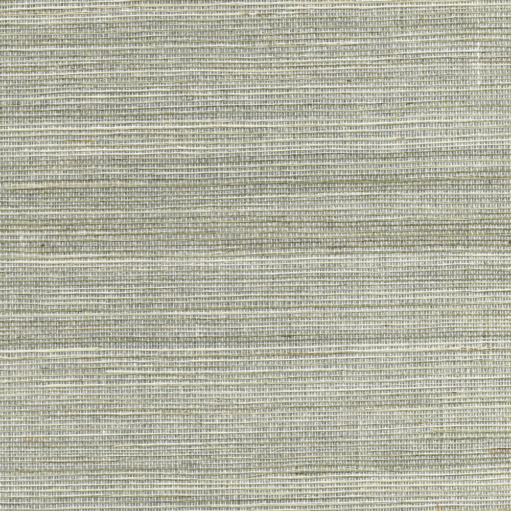 Nathan Silver Grasscloth Wallpaper by Kenneth James Canton Road Covers about 72 square feet 36-in by 24-ft long roll Unpasted 0 - Fabric Carolina -