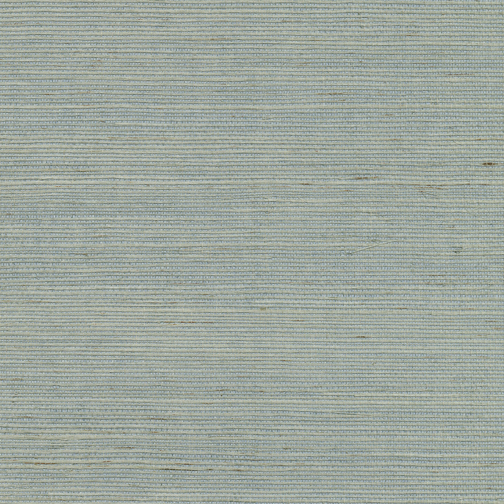 Zhejiang Aquamarine Grasscloth Wallpaper by Kenneth James Canton Road Covers about 72 square feet 36-in by 24-ft long roll Unpasted 0 - Fabric Carolina -