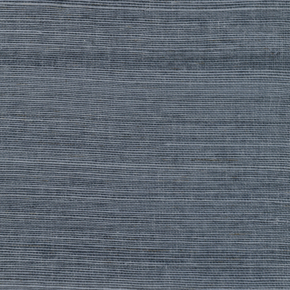 Victoria Indigo Grasscloth Wallpaper by Kenneth James Canton Road Covers about 72 square feet 36-in by 24-ft long roll Unpasted 0 - Fabric Carolina -