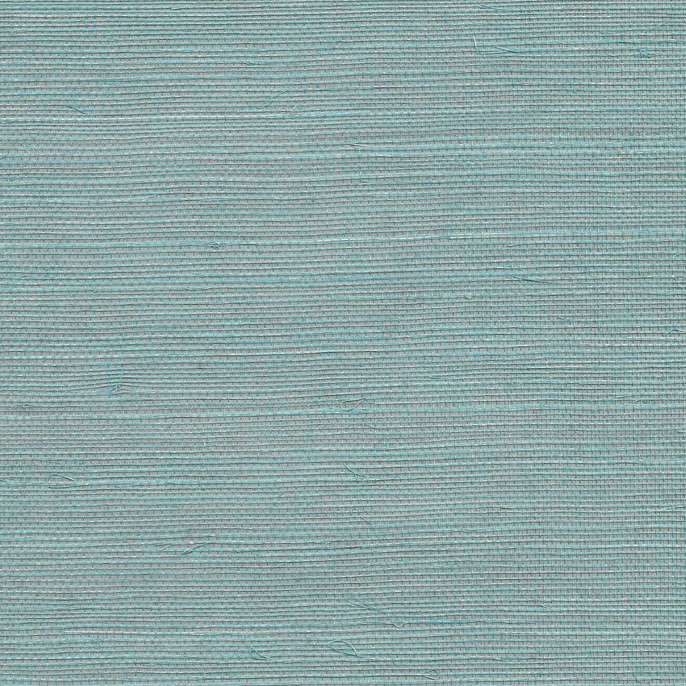 Haiphong Turquoise Grasscloth Wallpaper by Kenneth James Canton Road Covers about 72 square feet 36-in by 24-ft long roll Unpasted 0 - Fabric Carolina -
