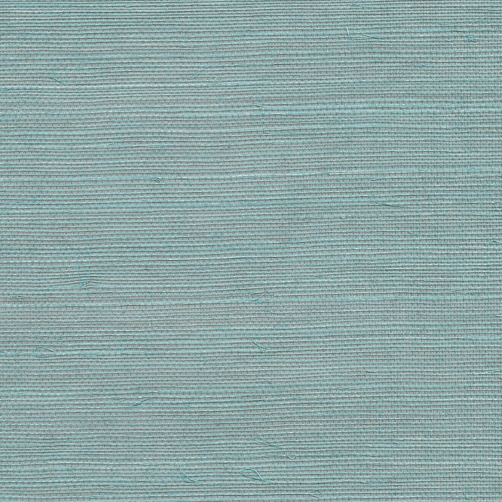 Haiphong Turquoise Grasscloth Wallpaper by Kenneth James Canton Road Covers about 72 square feet 36-in by 24-ft long roll Unpasted 0 - Fabric Carolina -