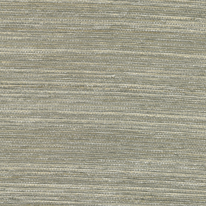 Liaohe Silver Grasscloth Wallpaper by Kenneth James Canton Road Covers about 72 square feet 36-in by 24-ft long roll Unpasted 0 - Fabric Carolina -
