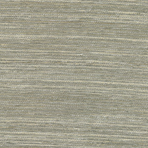 Liaohe Silver Grasscloth Wallpaper by Kenneth James