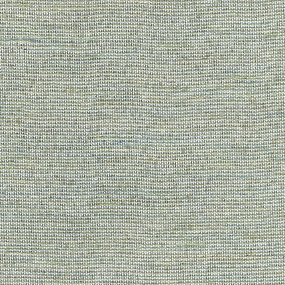Samai Aquamarine Grasscloth Wallpaper by Kenneth James Canton Road Covers about 72 square feet 36-in by 24-ft long roll Unpasted 0 - Fabric Carolina -