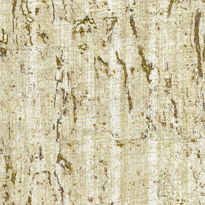 Samal Gold Cork Wallpaper by Kenneth James Canton Road Covers about 72 square feet 36-in by 24-ft long roll Unpasted 0 - Fabric Carolina -