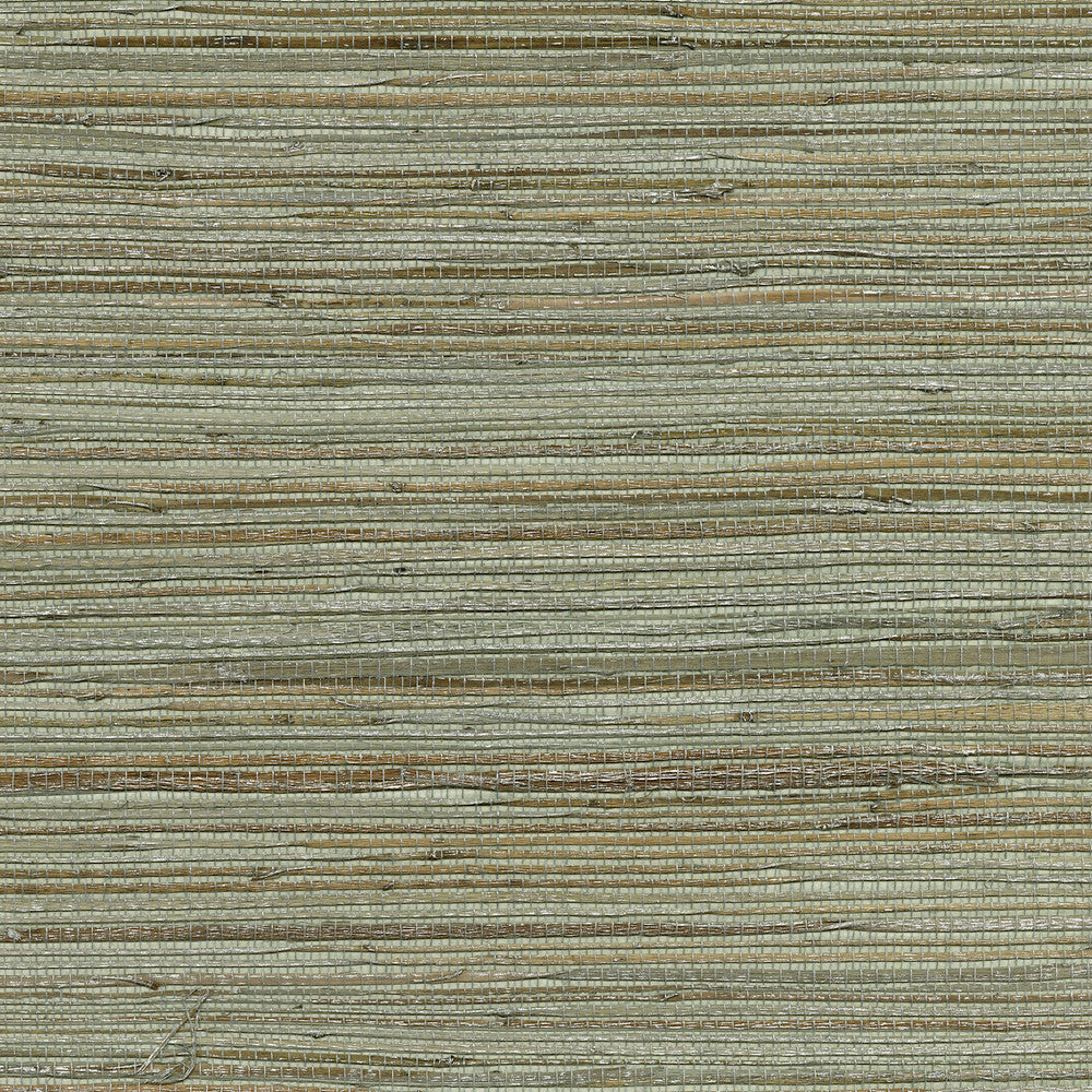 Shandong Sea Green Grasscloth Wallpaper by Kenneth James Canton Road Covers about 72 square feet 36-in by 24-ft long roll Unpasted 0 - Fabric Carolina -