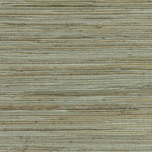Shandong Sea Green Grasscloth Wallpaper by Kenneth James