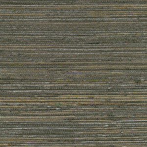 Shandong Chocolate Ramie Grasscloth Wallpaper by Kenneth James