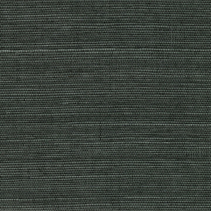 Kowloon Charcoal Sisal Grasscloth Wallpaper by Kenneth James Canton Road Covers about 72 square feet 36-in by 24-ft long roll Unpasted 0 - Fabric Carolina -