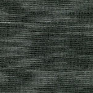 Kowloon Charcoal Sisal Grasscloth Wallpaper by Kenneth James