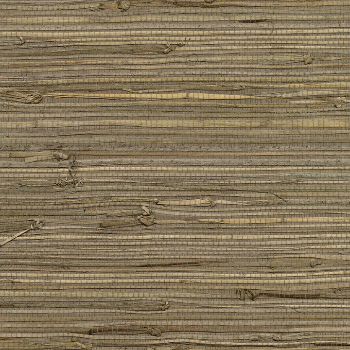 Anhui Brown Grasscloth Wallpaper by Kenneth James Canton Road Covers about 72 square feet 36-in by 24-ft long roll Unpasted 0 - Fabric Carolina -