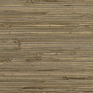 Anhui Brown Grasscloth Wallpaper by Kenneth James