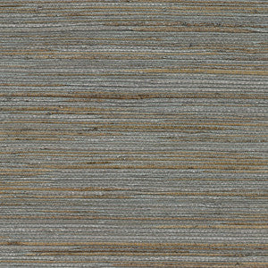 Shandong Slate Ramie Grasscloth Wallpaper by Kenneth James