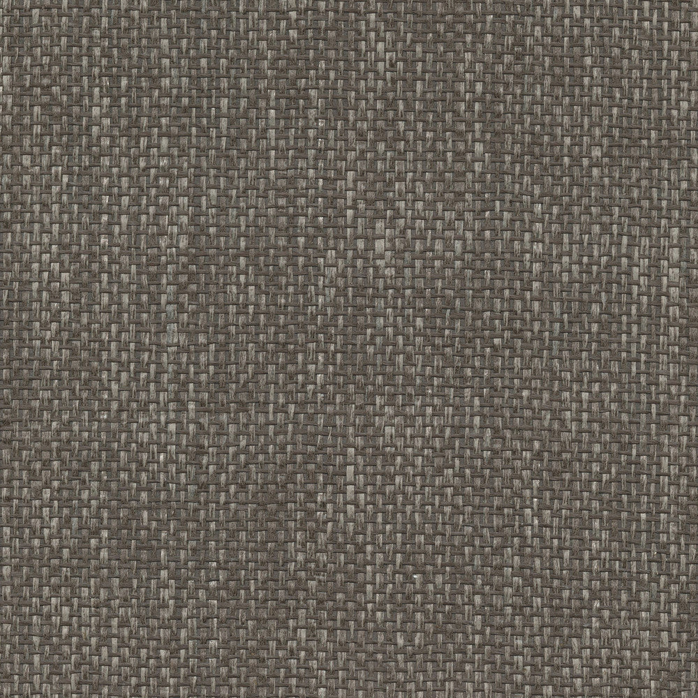 Wujiang Espresso Paper Weave Wallpaper by Kenneth James Canton Road Covers about 72 square feet 36-in by 24-ft long roll Unpasted 0 - Fabric Carolina -