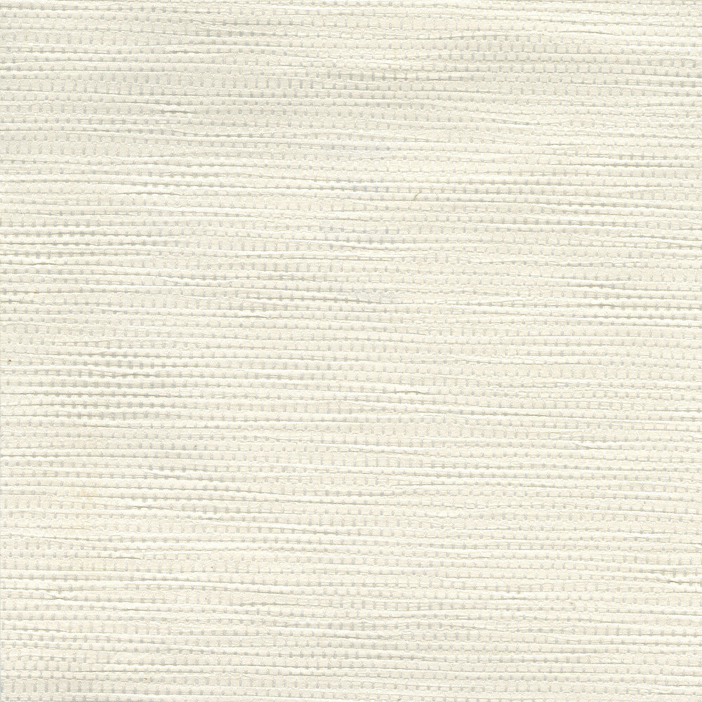 Henan White Paper Weave Wallpaper by Kenneth James Canton Road Covers about 72 square feet 36-in by 24-ft long roll Unpasted 0 - Fabric Carolina -