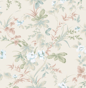 Begg Rock Cream Botanical Wallpaper by Brewster
