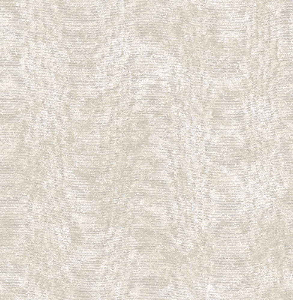 Annecy Beige Moire Texture Wallpaper by Brewster Brewster Essentials Covers about 56.4 square feet 20.5-in by 33-ft long roll Unpasted 21 - Fabric Carolina -