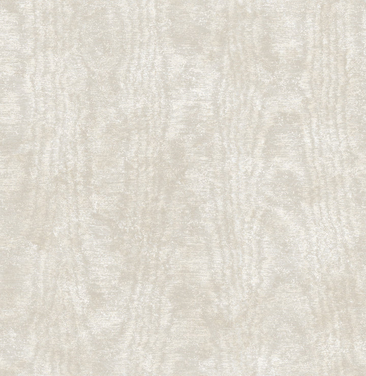 Annecy Beige Moire Texture Wallpaper by Brewster Brewster Essentials Covers about 56.4 square feet 20.5-in by 33-ft long roll Unpasted 21 - Fabric Carolina -