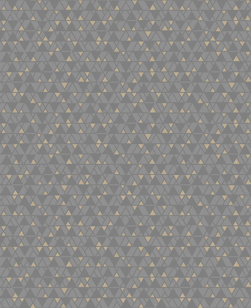 Rabat Taupe Geometric Wallpaper by Brewster Brewster Essentials Covers about 56.4 square feet 20.5-in by 33-ft long roll Unpasted 4.21 - Fabric Carolina -